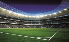 Voetbalbehang Stadion 2 Fotobehang, VLIES, Voetbalkamer Muurdeco4kids