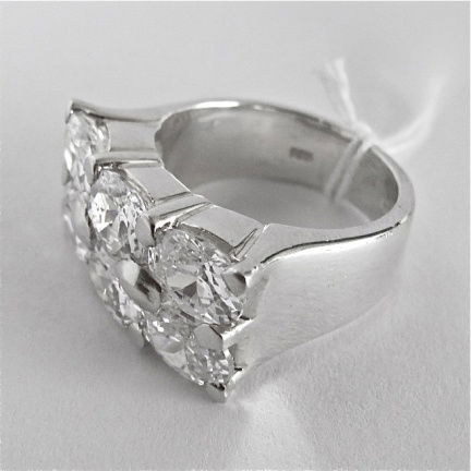 NIEUW! Brede, zware zilveren RING zirkonia's. INCLUSIEF VERZENDEN!! - Afbeelding 2