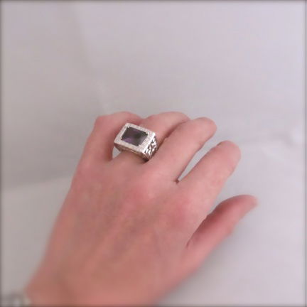 NIEUW Grote zilveren RING zirkonia, verkrijgbaar in 2 ringmaten. INCLUSIEF VERZENDEN! - Afbeelding 3