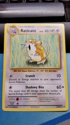 Raticate 67/108 Rare XY Evolutions - nr. 1