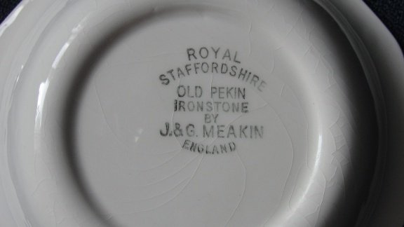 J&G Meakin Royal Staffordshire Old Pekin Ironstone, Groen Papschaaltje - 2