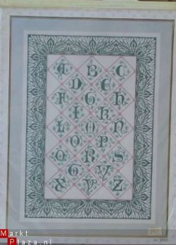 Thea Gouveneur borduurpakket merklap alfabet cado - 1