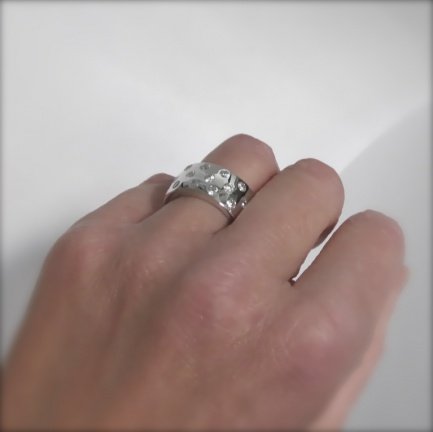 NIEUW Zilveren BANDRING zirkonia's, INCLUSIEF VERZENDEN! - Afbeelding 6
