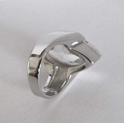 NIEUW Zilveren RING, ovale zirkonia. INCLUSIEF VERZENDEN! - Afbeelding 5