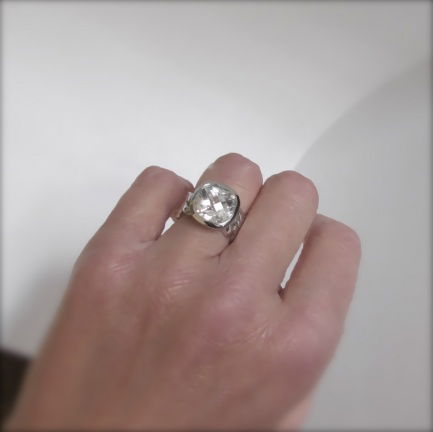 NIEUW Zilveren RING vierkante zirkonia. Verkrijgbaar in 2 ringmaten INCLUSIEF VERZENDEN! - Afbeelding 7