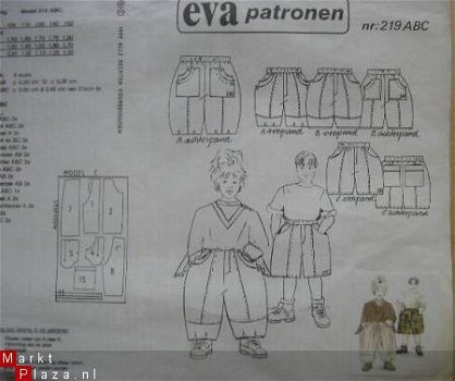 Origineel EVA patroon model 219 ABC - 1