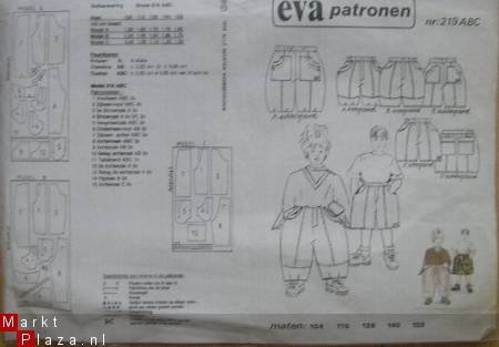 Origineel EVA patroon model 219 ABC - 1