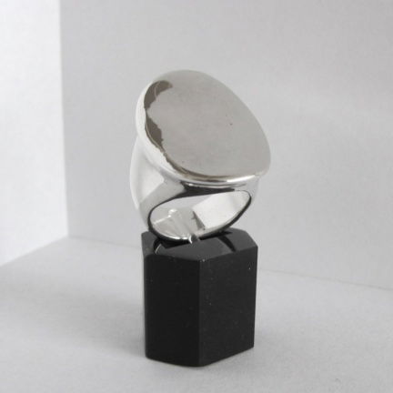 NIEUW Grote ovale zilveren RING. INCLUSIEF VERZENDEN! - Afbeelding 2