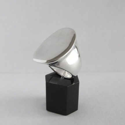 NIEUW Grote ovale zilveren RING. INCLUSIEF VERZENDEN! - Afbeelding 3