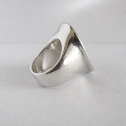 NIEUW Grote ovale zilveren RING. INCLUSIEF VERZENDEN! - Afbeelding 4