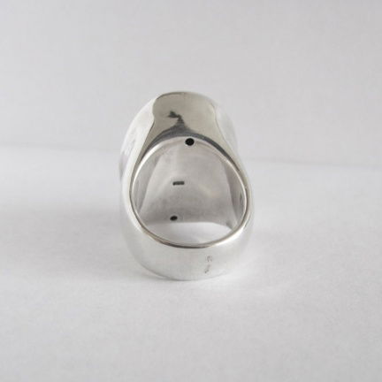 NIEUW Grote ovale zilveren RING. INCLUSIEF VERZENDEN! - Afbeelding 5