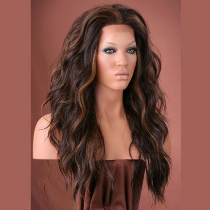 Lace front pruik model YVONNE in diverse kleuren leverbaar - Afbeelding 4