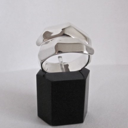 NIEUW Zilveren 'wikkel' RING, verkrijgbaar in 2 ringmaten, INCLUSIEF VERZENDEN! - nr. 1