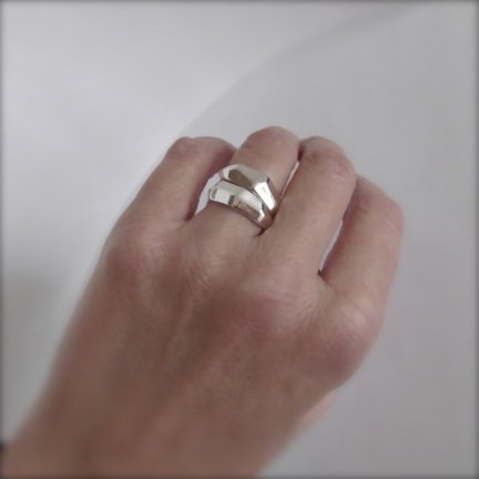 NIEUW Zilveren 'wikkel' RING, verkrijgbaar in 2 ringmaten, INCLUSIEF VERZENDEN! - Afbeelding 6