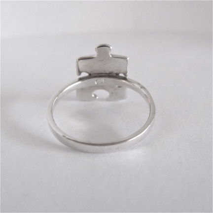 NIEUW Zilveren RING puzzelstukje, verkrijgbaar in 3 ringmaten INCLUSIEF VERZENDEN!! - Afbeelding 3