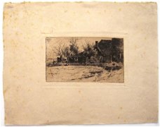 A79-5 ets/gravures A. Heins (1856-1938) Boerderij