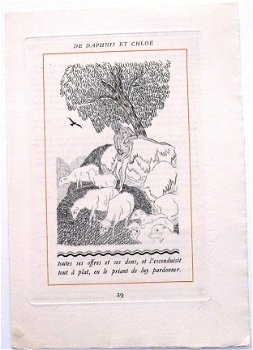 A79-10 Prent Jean Dulac - Reclame Les Amours de Daphnis et Chloé 1931 - 1