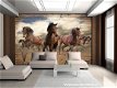 Wilde paarden fotobehang XL Paarden behang *Muurdeco4kids - 2 - Thumbnail