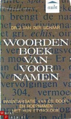 Woordenboek van voornamen. Inventarisatie van de doop- en ro