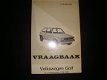 VRAAGBAAK VW GOLF 1.1 Coach en Sedan 1974-1978 - 1 - Thumbnail