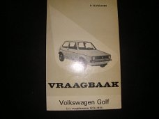VRAAGBAAK  VW GOLF  1.1 Coach en Sedan  1974-1978