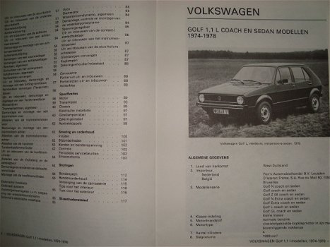 VRAAGBAAK VW GOLF 1.1 Coach en Sedan 1974-1978 - 3