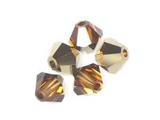 Swarovski 5301 Topaz Dorado 4mm 10 Stuk LIMITED