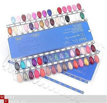 nagellak Kleuren kaart COLORPOPS design nagel tips, nail art - 1