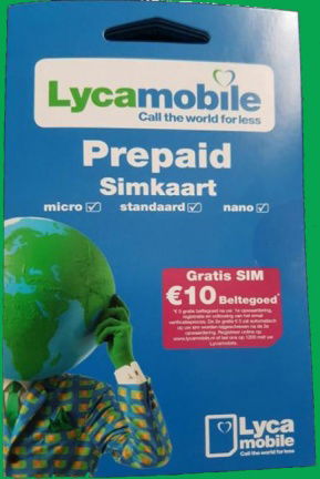 Lycamobile prepaid simkaart - nieuw - nr. 1