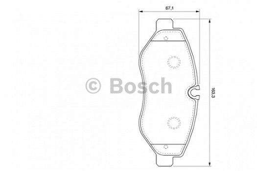 Remblokken set vooras Mercedes Vito Sprinter VW Crafter - 2