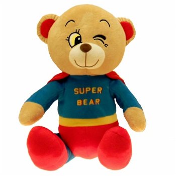 Knuffel pluche Super Bear 20 cm - 1