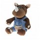 Knuffel pluche neushoorn 19 cm - 2 - Thumbnail