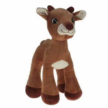 Knuffel pluchebeer hert in 3 kleuren 36 cm - 2