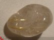 #10 Rutiel kwarts Rutil quartz Knuffelsteen Trommelsteen - 1 - Thumbnail