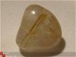 #6 Rutiel kwarts Rutil quartz Knuffelsteen Trommelsteen - 1 - Thumbnail