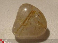 #6 Rutiel kwarts Rutil quartz Knuffelsteen Trommelsteen