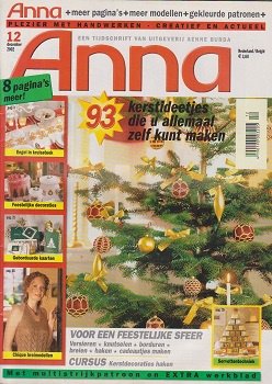 Anna Maandblad 2002 Nr. 12 December + Merklap Bakker. - 1
