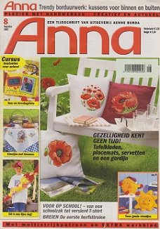 Anna Maandblad 2002 Nr. 8 Augustus + Merklap Boekbinder. GERESERVEERD