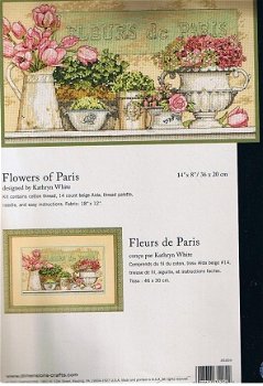 DIMENSIONS Borduurpakket, FLOWERS OF DE PARIS - 1