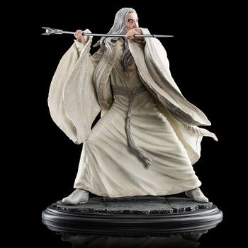 The Hobbit Statue SARUMAN THE WHITE AT DOL GULDUR - 2