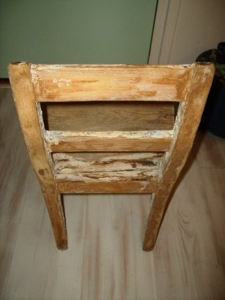 kinder stoeltje van hout - Afbeelding 3
