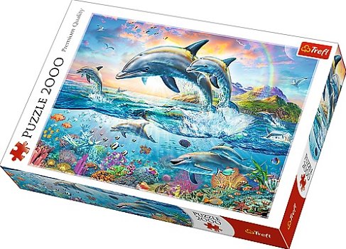 Trefl - Happy Dolphins - 2000 Stukjes Nieuw - 2
