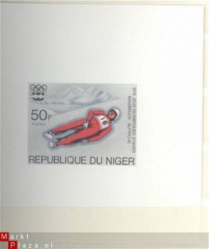 NIGER 1976 Deluxe sheet bobslee 50F - 1