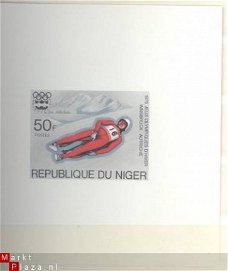 NIGER 1976 Deluxe sheet bobslee 50F