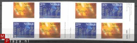 Noorwegen postzegelboekje kerstmis 1997 - 1