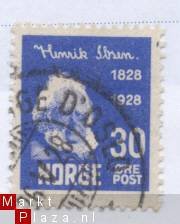 Noorwegen 1928 Henrik Ibsen 30 ore gestempeld yvert 131