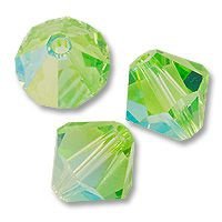 Swarovski 5301 Peridot AB 4mm Per 10 Stuk - 1