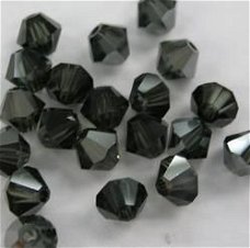 Swarovski 5301 Morion Satin 4mm 10 Stuk LIMITED