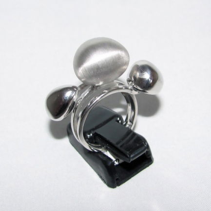 NIEUW! Zilveren handgemaakte RING, 3-kei, INCLUSIEF VERZENDEN! - Afbeelding 2