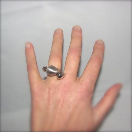 NIEUW! Zilveren handgemaakte RING, 3-kei, INCLUSIEF VERZENDEN! - Afbeelding 3